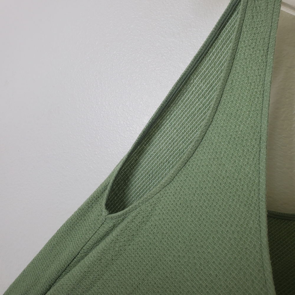 Anthropologie Postmark Sage Green Sleeveless Scoop Neck Smocked Waist Maxi Dress - Picture 7 of 11